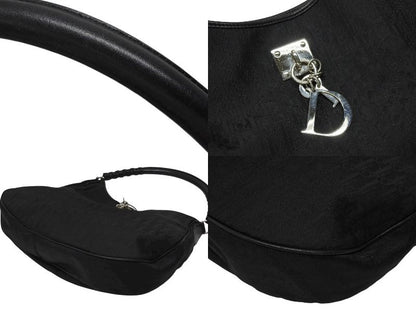 Dior Trotter Shoulder Bag Canvas Black Silver — view 6