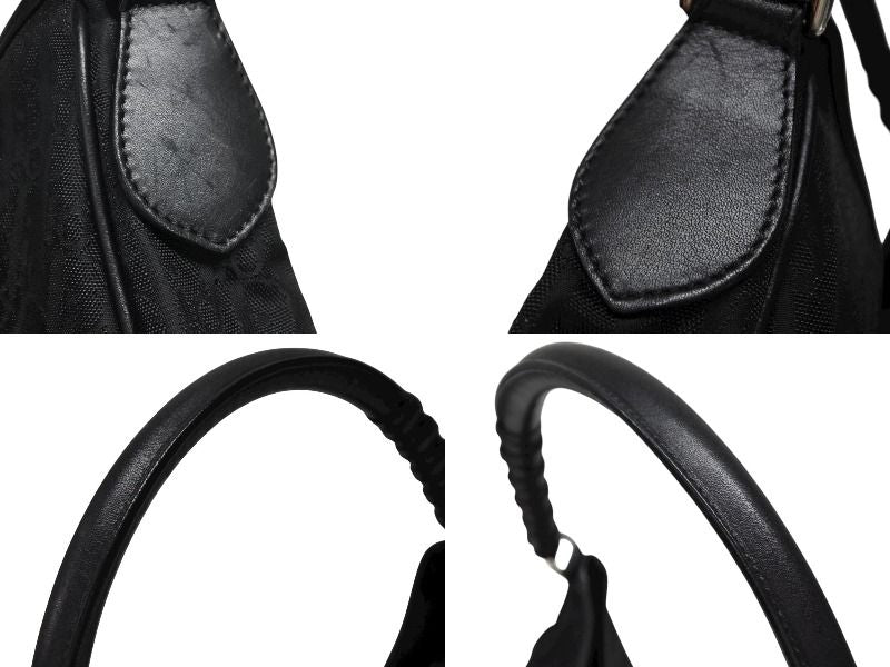 Dior Trotter Shoulder Bag Canvas Black Silver — view 5