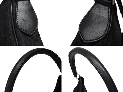 Dior Trotter Shoulder Bag Canvas Black Silver — view 5