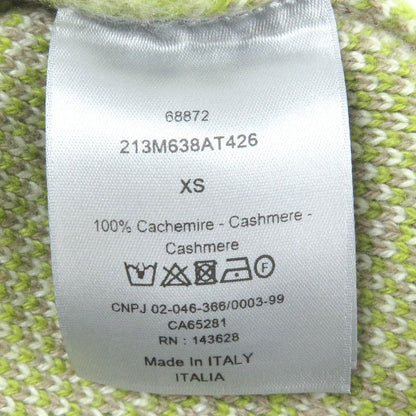 DIOR Homme 213m638at426 100% Cashmere Leopard Pattern High Neck Knit Sweater