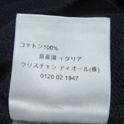 DIOR Homme 24tm634at459 Cotton Tin Embroidery Long Sleeve Knit Sweater Navy M