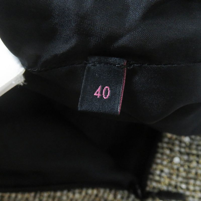 Gucci 545461 All-over Sequin Pleated Skirt Gold Tone 40 Genuine