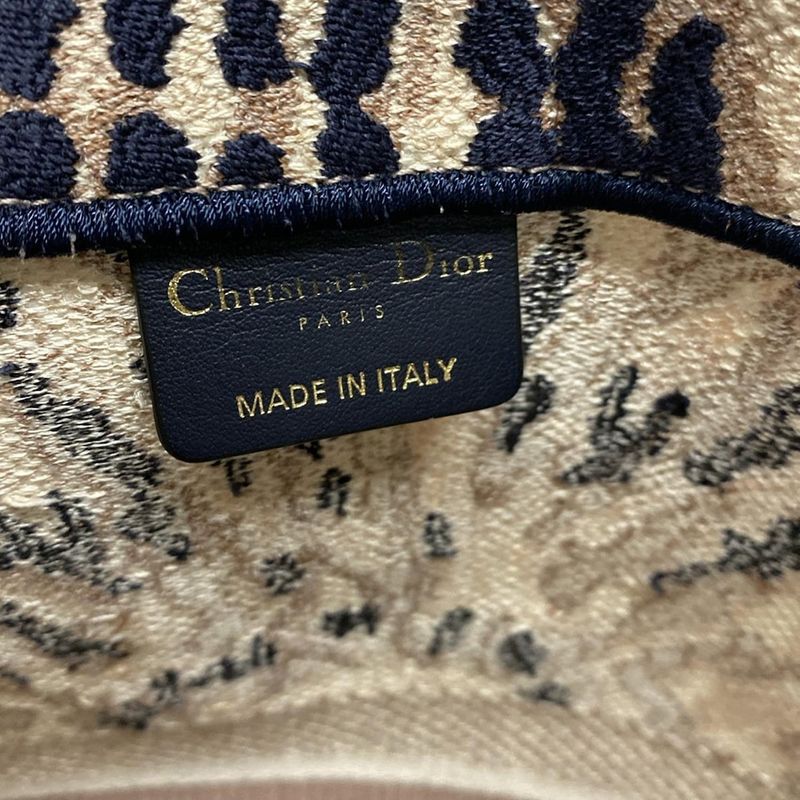 Dior/christian Dior Tote Book Tote Large Bag M1286zjai_m884 Ivory X Dark Navy X