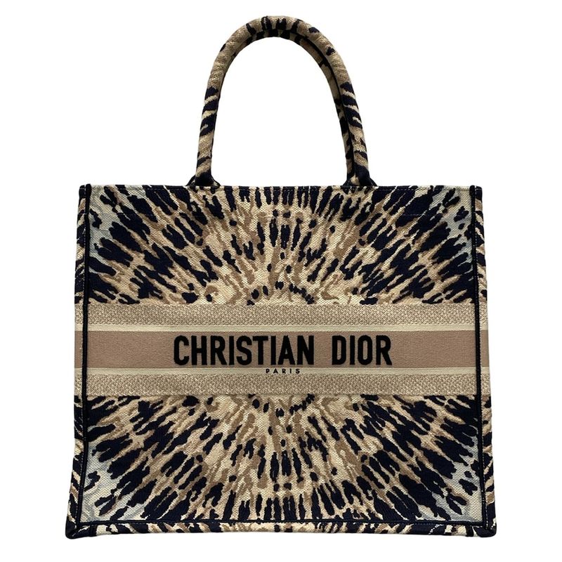 Dior/christian Dior Tote Book Tote Large Bag M1286zjai_m884 Ivory X Dark Navy X