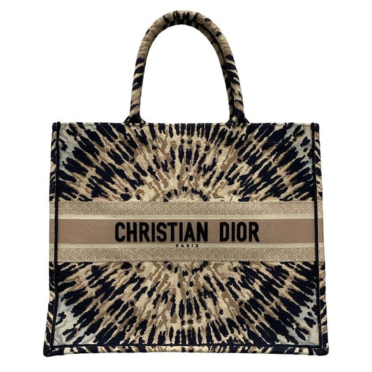 Dior/christian Dior Tote Book Tote Large Bag M1286zjai_m884 Ivory X Dark Navy X