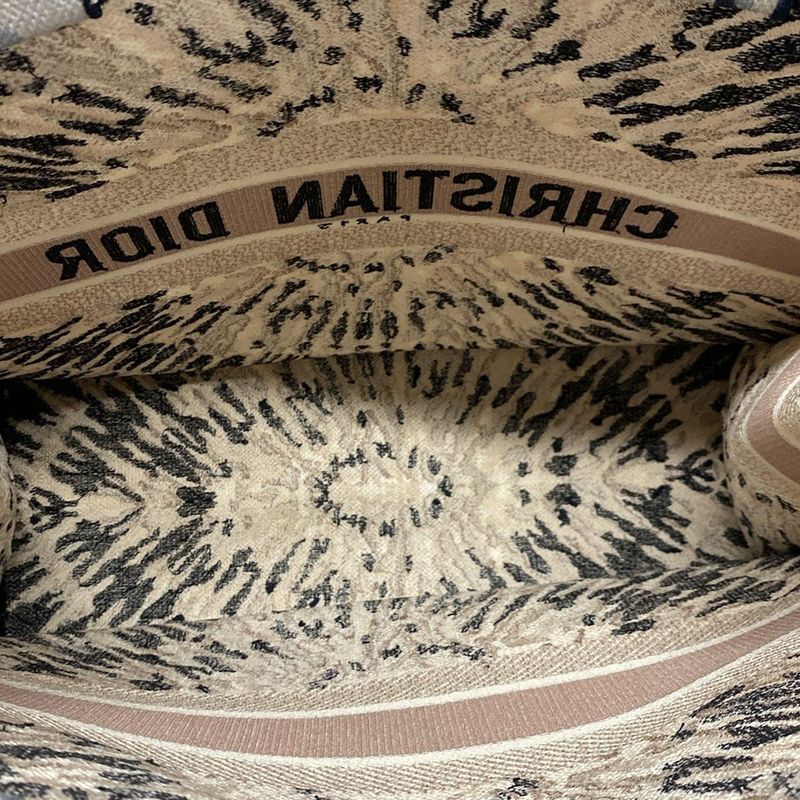 Dior/christian Dior Tote Book Tote Large Bag M1286zjai_m884 Ivory X Dark Navy X