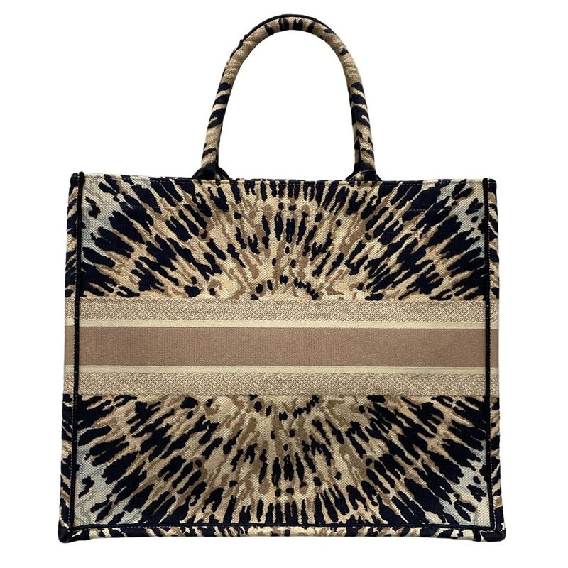 Dior/christian Dior Tote Book Tote Large Bag M1286zjai_m884 Ivory X Dark Navy X