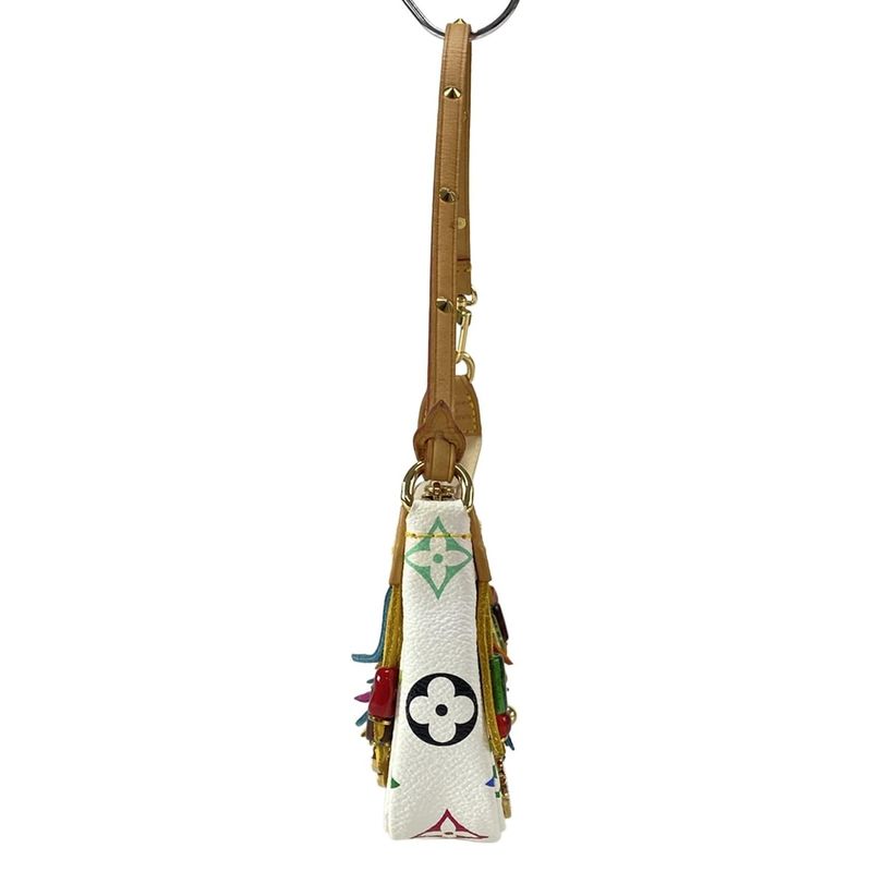 Louis Vuitton Handbag Monogram Multicolor - Bronze Bucket Flange Attached Pouch