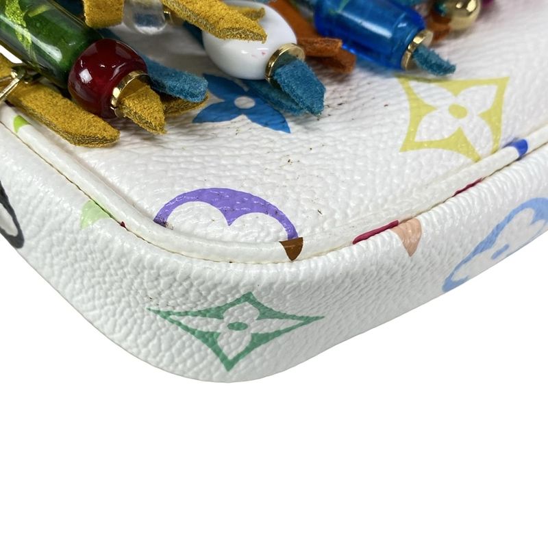 Louis Vuitton Handbag Monogram Multicolor - Bronze Bucket Flange Attached Pouch