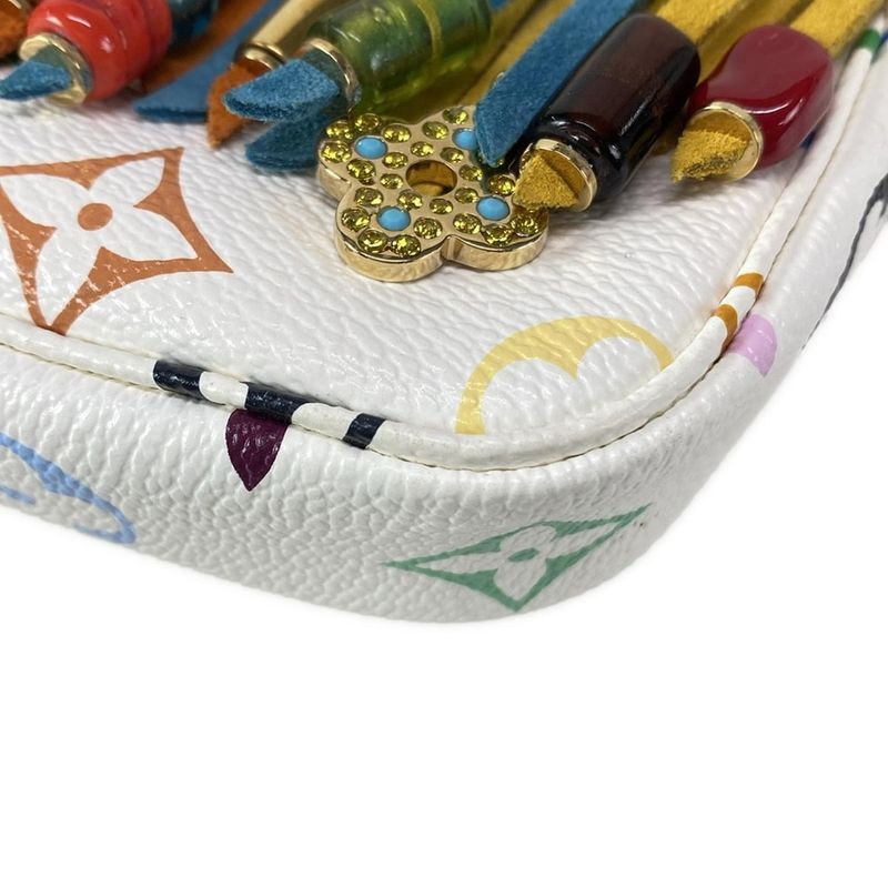 Louis Vuitton Handbag Monogram Multicolor - Bronze Bucket Flange Attached Pouch