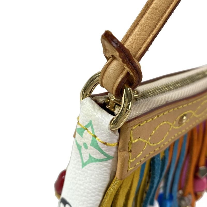 Louis Vuitton Handbag Monogram Multicolor - Bronze Bucket Flange Attached Pouch