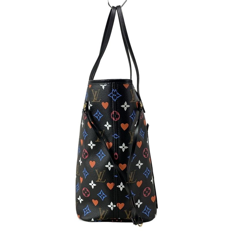 Louis Vuitton Tote Bag Game On Neverfull MM M57483 Noir Black