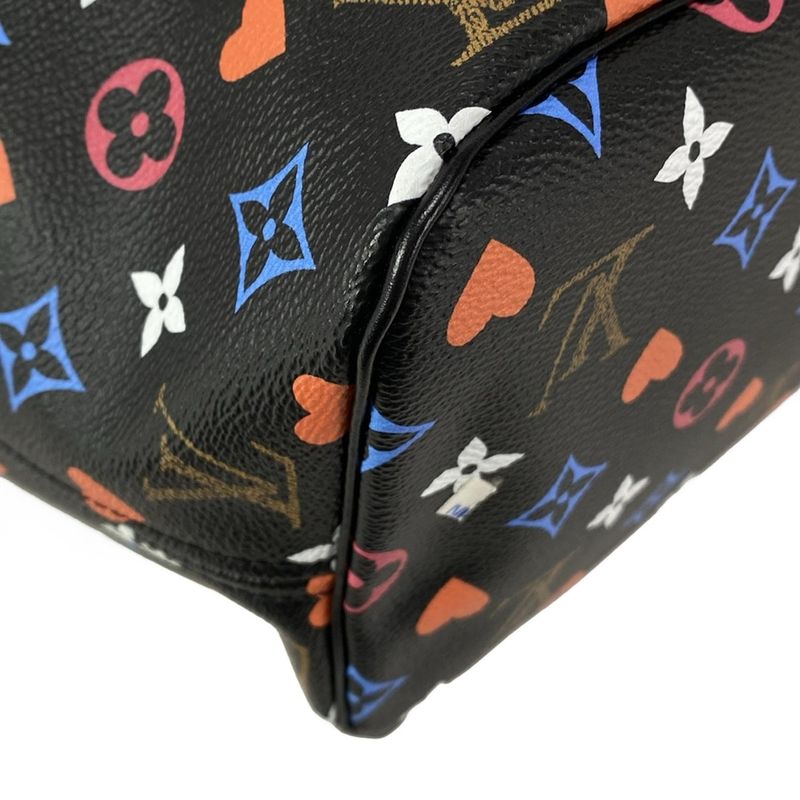 Louis Vuitton Tote Bag Game On Neverfull MM M57483 Noir Black