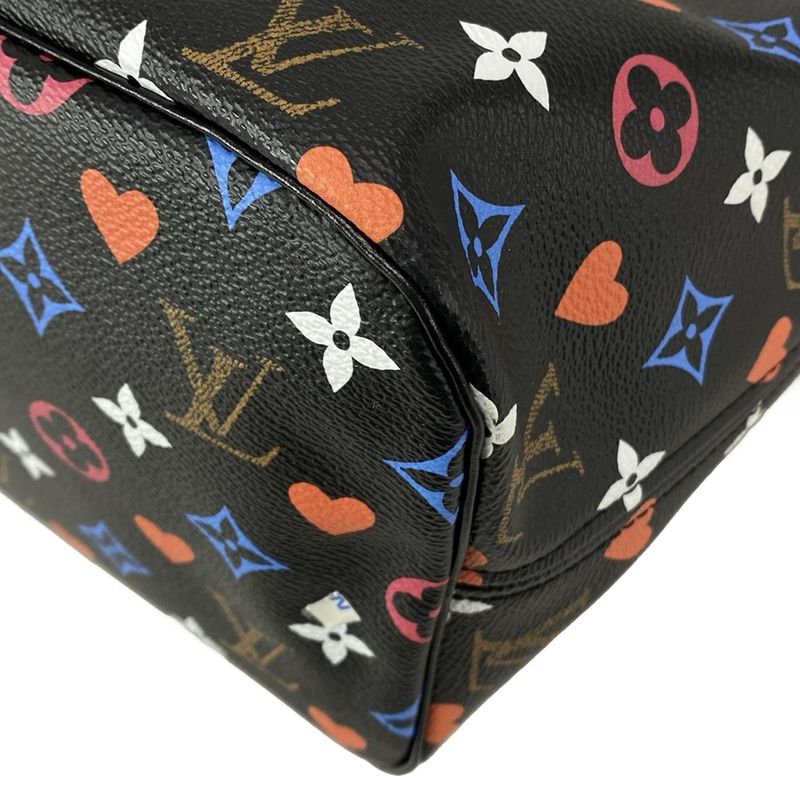 Louis Vuitton Tote Bag Game On Neverfull MM M57483 Noir Black