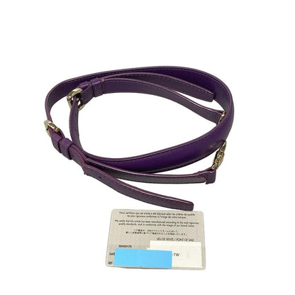 Dior/christian Dior Handbag Granville Purple Mini Boston/gold Hardware Leather