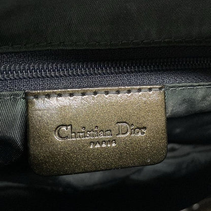Dior/christian Dior Shoulder Bag Double Saddle Bag Dark Brown And Khaki Gold