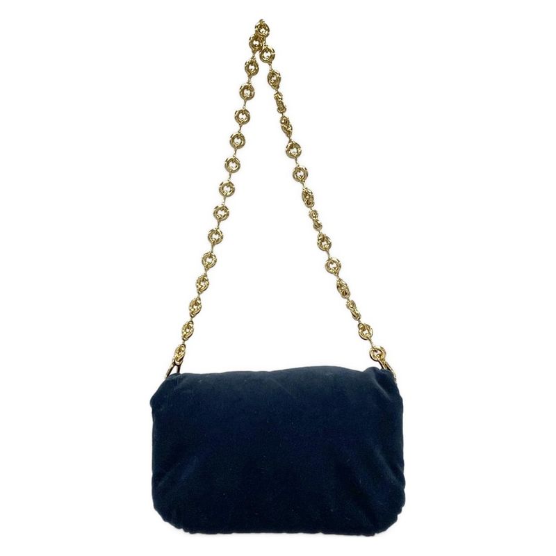 Loewe Shoulder Bag Goya Puffer Mini Dark Green Chain Shoulder