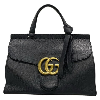 Gucci Handbag GG Marmont 421890 Black Leather