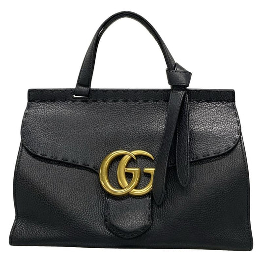 Gucci Handbag GG Marmont 421890 Black Leather