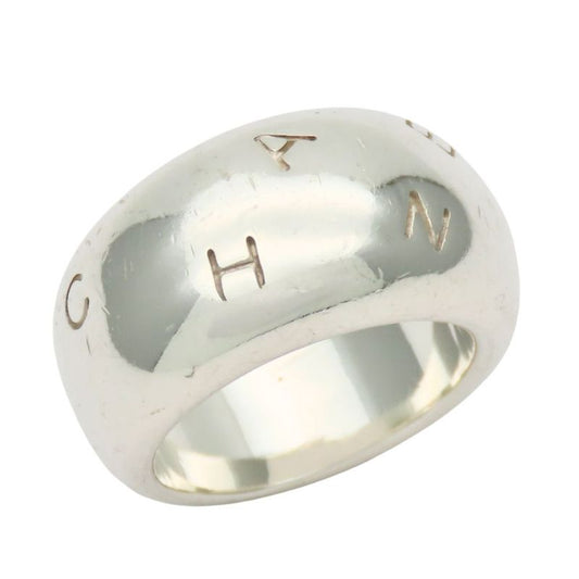 Chanel Ring / Ring 925 Silver Approx 17.6g Silver Accessories Logo Volume