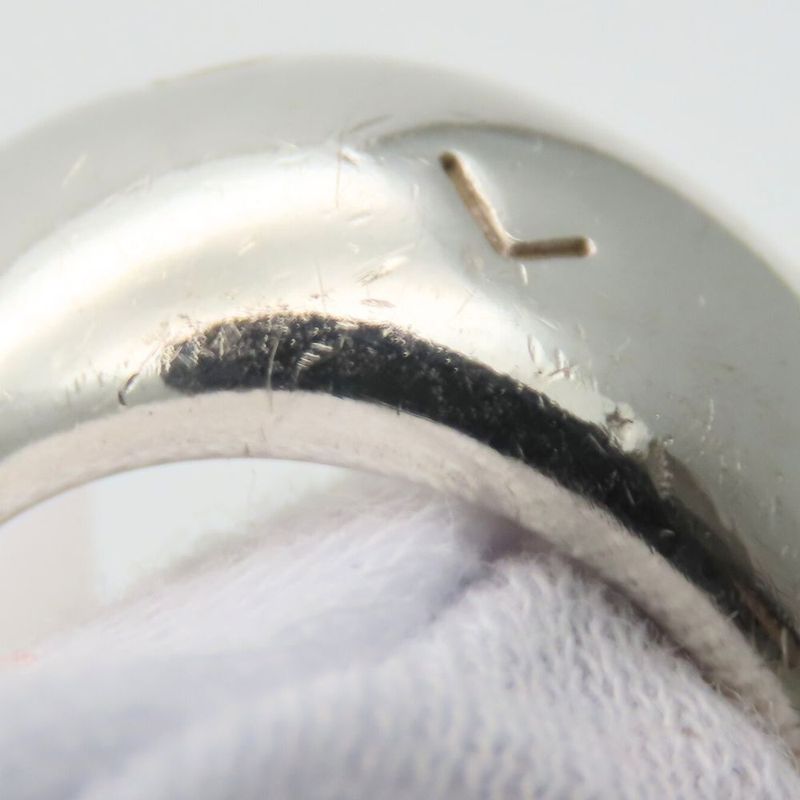 Chanel Ring / Ring 925 Silver Approx 17.6g Silver Accessories Logo Volume