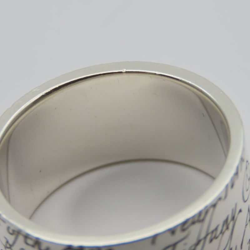 Tiffany & Co Ring / Ring Notes New York Silver 925 Approx 7.8g Silver Wide