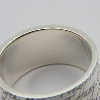 Tiffany & Co Ring / Ring Notes New York Silver 925 Approx 7.8g Silver Wide