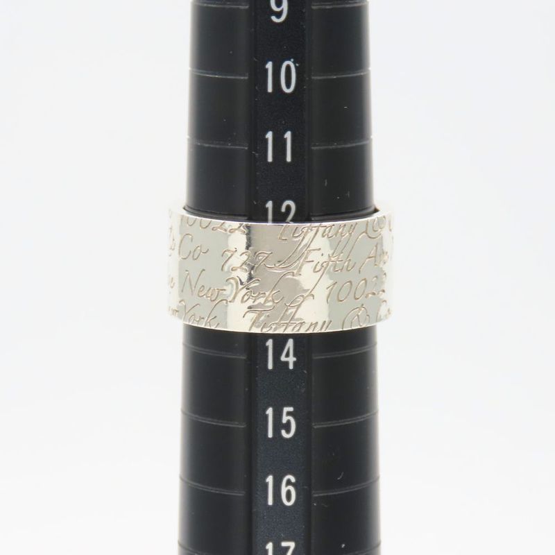 Tiffany & Co Ring / Ring Notes New York Silver 925 Approx 7.8g Silver Wide