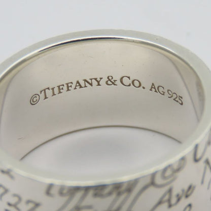 Tiffany & Co Ring / Ring Notes New York Silver 925 Approx 7.8g Silver Wide