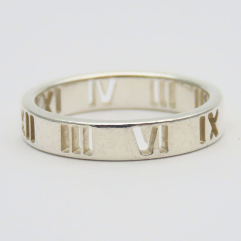 Tiffany & Co Ring / Ring Atlas Open Narrow 925 Silver Approx 1.97g Silver