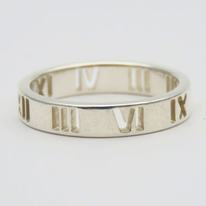 Tiffany & Co Ring / Ring Atlas Open Narrow 925 Silver Approx 1.97g Silver