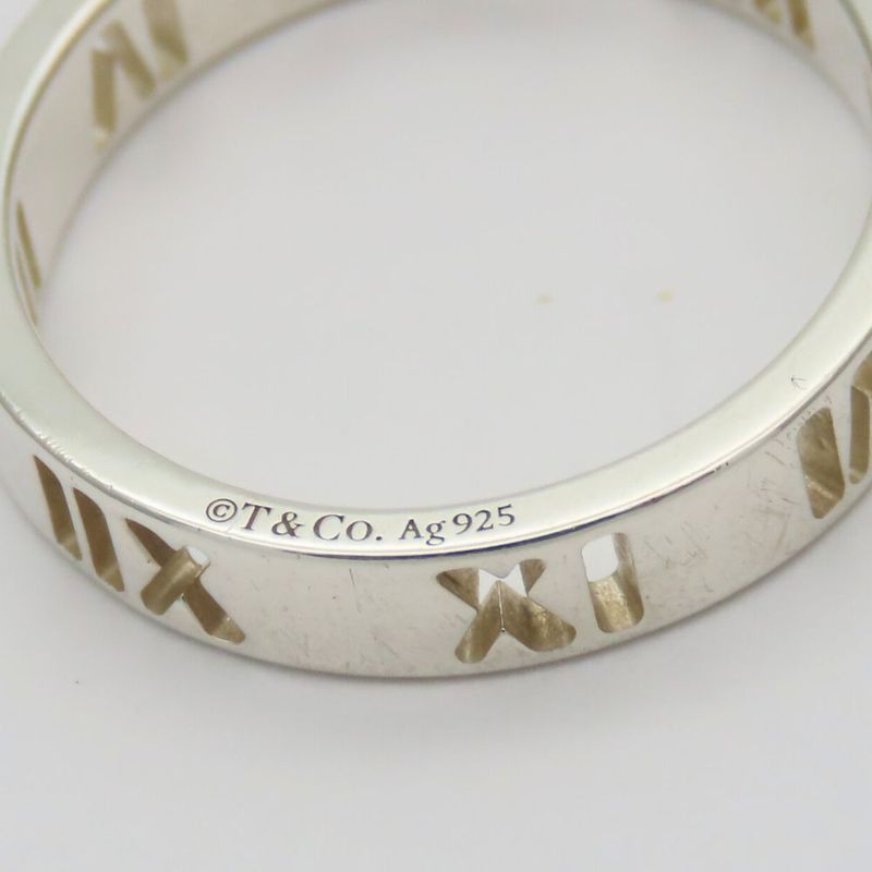 Tiffany & Co Ring / Ring Atlas Open Narrow 925 Silver Approx 1.97g Silver