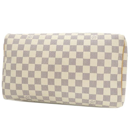 Louis Vuitton Handbag Speedy 30 Damier Azure Canvas Damier Azure Gold Hardware