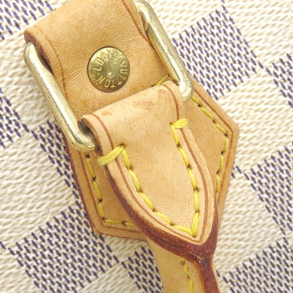 Louis Vuitton Handbag Speedy 30 Damier Azure Canvas Damier Azure Gold Hardware