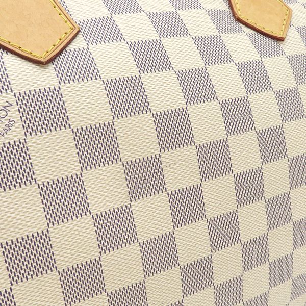 Louis Vuitton Handbag Speedy 30 Damier Azure Canvas Damier Azure Gold Hardware