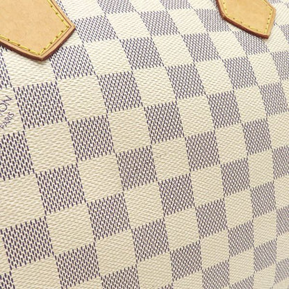 Louis Vuitton Handbag Speedy 30 Damier Azure Canvas Damier Azure Gold Hardware