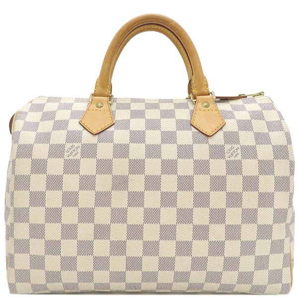 Louis Vuitton Handbag Speedy 30 Damier Azure Canvas Damier Azure Gold Hardware