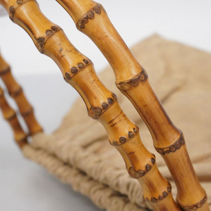 Gucci Shoulder Bag GG Canvas/bamboo 92708 Canvas Light Brown Gold Hardware Women