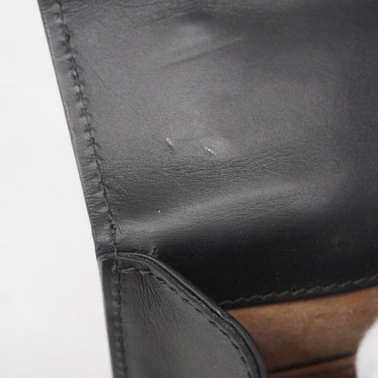 Gucci Shoulder Bag Sherry Line Sylvie 431666 Leather Navy Gold Hardware Women