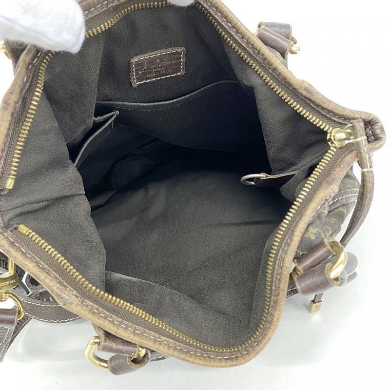 Louis Vuitton Handbag Monogram-mini Lin Buzas En Jour M95617 Ebène 2-way Bag