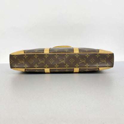 Louis Vuitton Business Bag Monogram Porte Documents Voyage M53361 Brown Men's