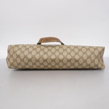 Gucci Tote Bag GG Supreme/sherry Line 123 02 091 PVC Brown Gold Hardware Women