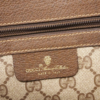 Gucci Tote Bag GG Supreme/sherry Line 123 02 091 PVC Brown Gold Hardware Women