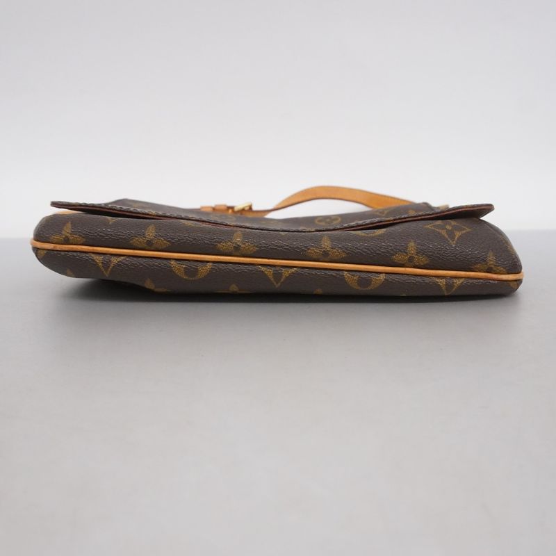 Louis Vuitton Shoulder Bag Monogram Musette Tango Short M51257 Brown Ladies