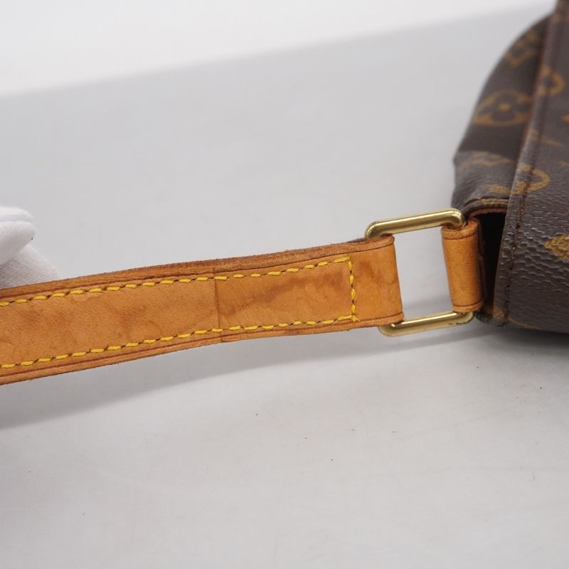 Louis Vuitton Shoulder Bag Monogram Musette Tango Short M51257 Brown Ladies