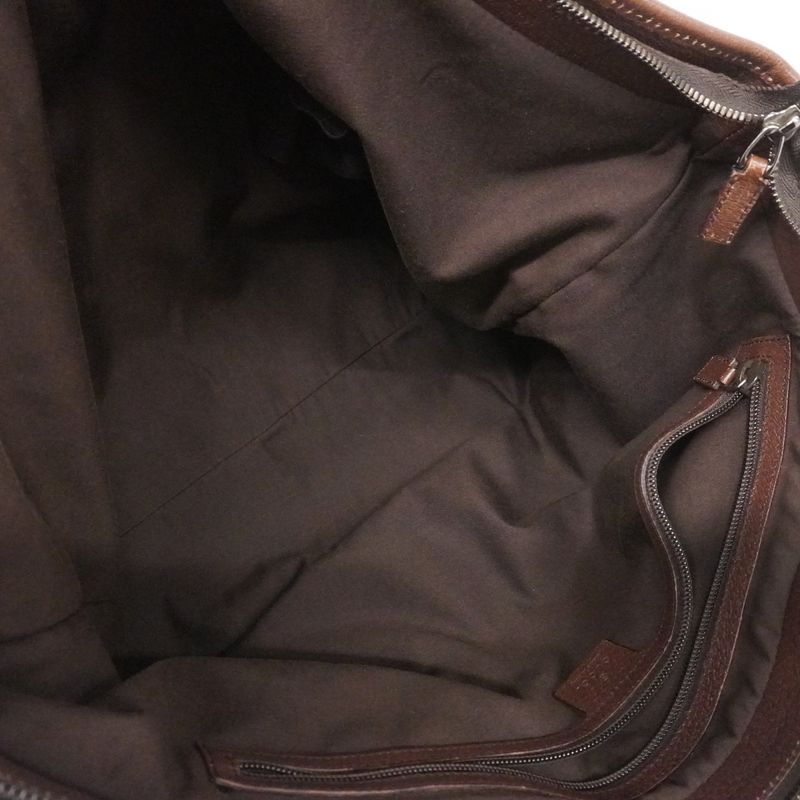 Gucci Tote Bag GG Canvas/sherry Line 132898 Canvas Beige Brown Silver Hardware