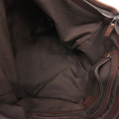 Gucci Tote Bag GG Canvas/sherry Line 132898 Canvas Beige Brown Silver Hardware