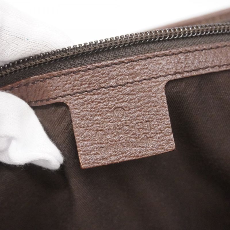 Gucci Tote Bag GG Canvas/sherry Line 132898 Canvas Beige Brown Silver Hardware