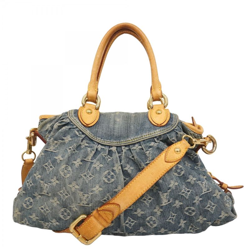 Louis Vuitton Handbag Monogram - Denim Neocavi MM M95349 Blue 2-way Bag Ladies