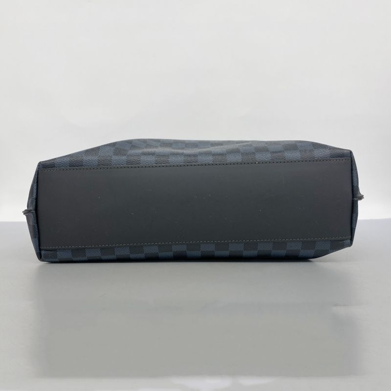 Louis Vuitton Tote Bag Damier Cobalt Cabas Voyage N41397 Navy Black Men's